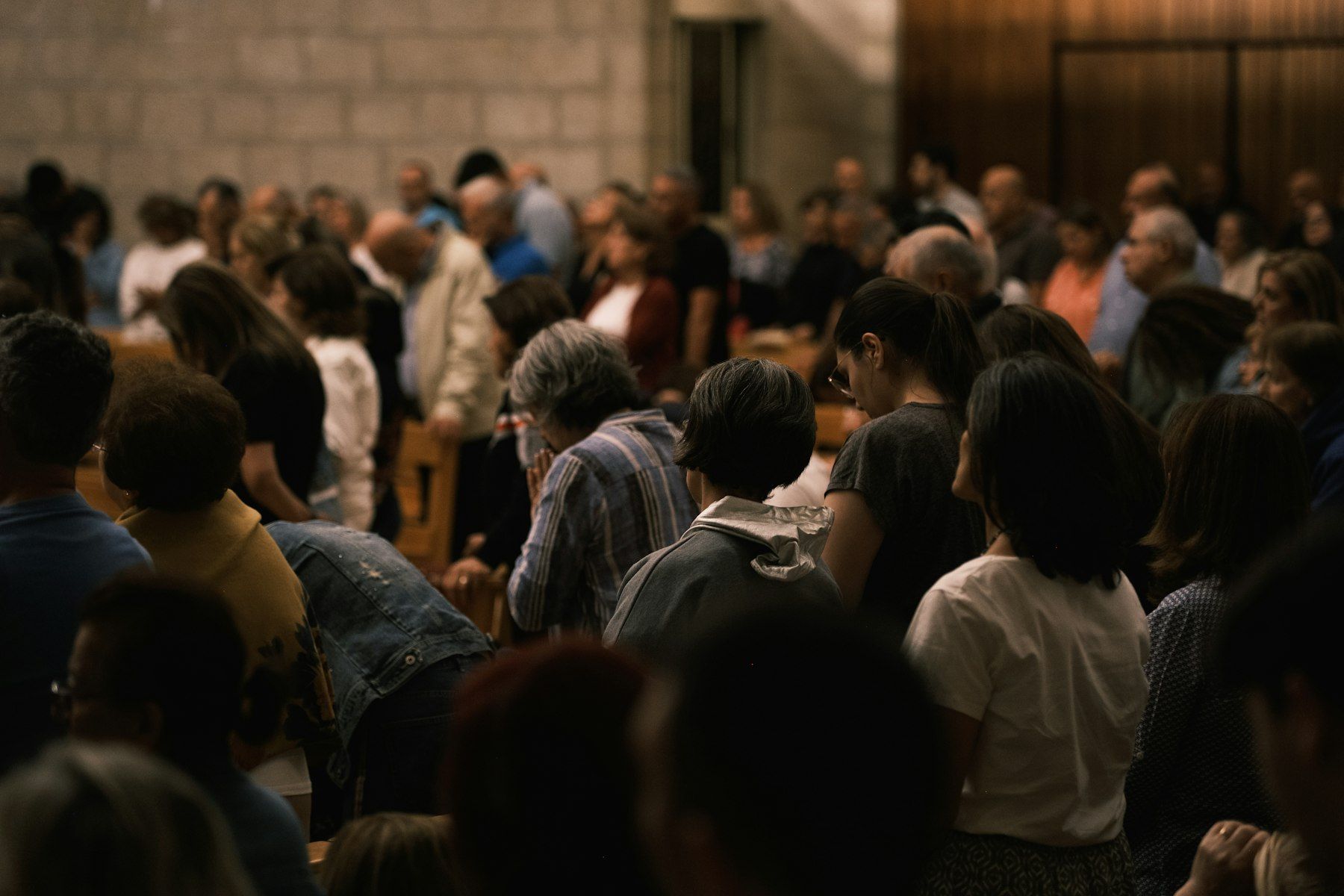 A full room gathered for Sunday worship